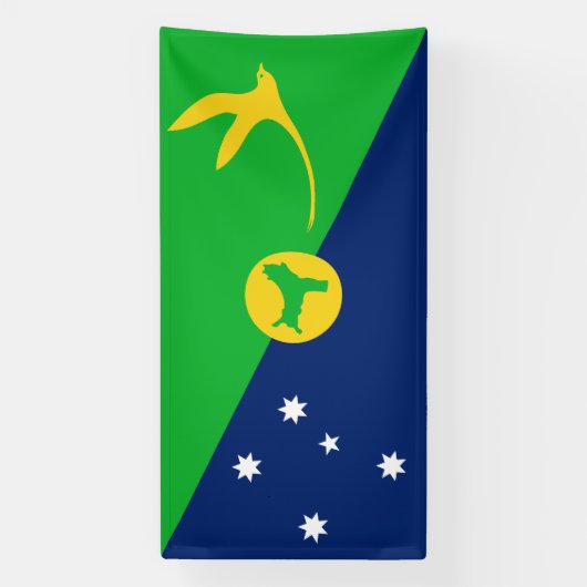 Weihnachtsinselflagge Banner (Vertikal)