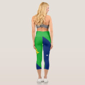 Weihnachtsinselflagge Capri Leggings (Rückseite)