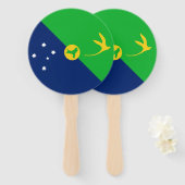 Weihnachtsinselflagge Fächer (Vorne und Hinten)