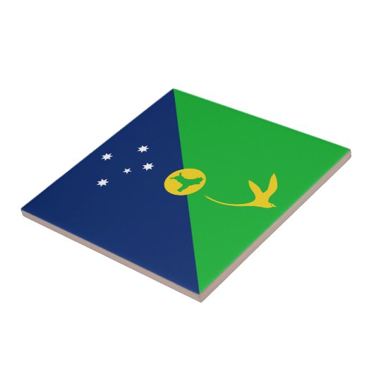 Weihnachtsinselflagge Fliese (Seite)