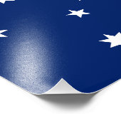 Weihnachtsinselflagge Fotodruck (Ecke)