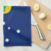 Weihnachtsinselflagge Geschirrtuch (Viertel Falte)