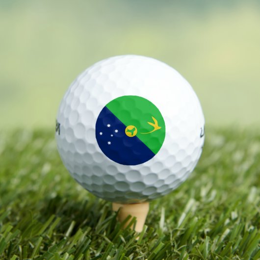 Weihnachtsinselflagge Golfball (Insitu T-Shirt)