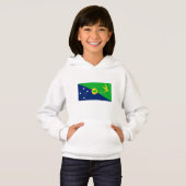 Weihnachtsinselflagge Hoodie (Vorne ganz)