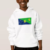 Weihnachtsinselflagge Hoodie (Vorderseite)