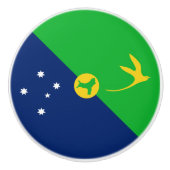 Weihnachtsinselflagge Keramikknauf (Vorderseite)