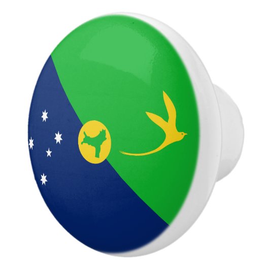 Weihnachtsinselflagge Keramikknauf (Rechts)