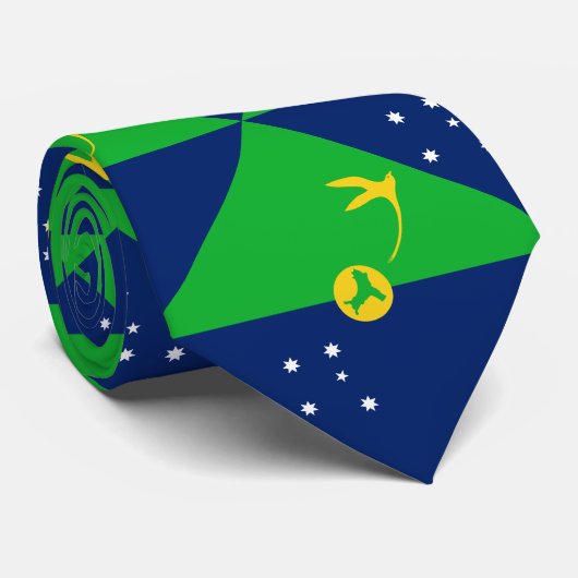 Weihnachtsinselflagge Krawatte (Gerollt)