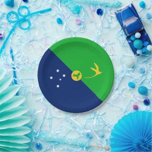 Weihnachtsinselflagge Pappteller (Party)