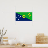 Weihnachtsinselflagge Poster (Küche)