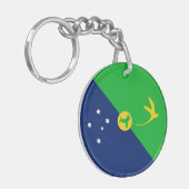 Weihnachtsinselflagge Schlüsselanhänger (Vorderseite links)
