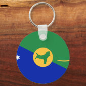 Weihnachtsinselflagge Schlüsselanhänger (Vorderseite)