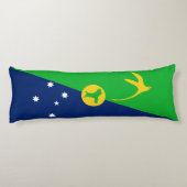 Weihnachtsinselflagge Seitenschläferkissen (Rückseite)