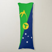 Weihnachtsinselflagge Seitenschläferkissen (Vorderseite Vertikal)