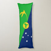 Weihnachtsinselflagge Seitenschläferkissen (Rückseite (Vertikal))