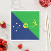 Weihnachtsinselflagge Serviette (Beispiel)