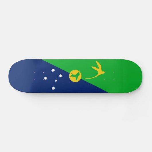Weihnachtsinselflagge Skateboard (Horizontal)