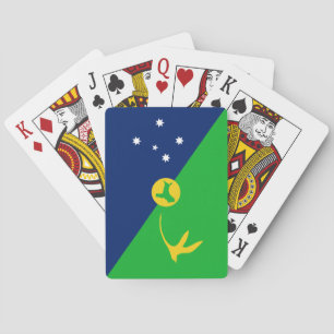 Weihnachtsinselflagge Spielkarten