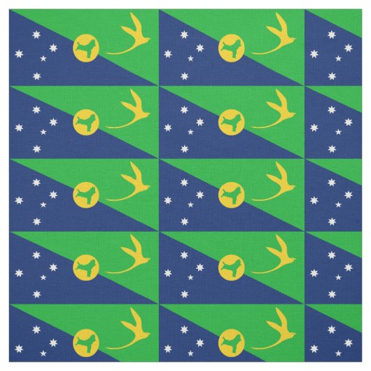 Weihnachtsinselflagge Stoff (Muster)
