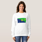 Weihnachtsinselflagge Sweatshirt (Vorne ganz)