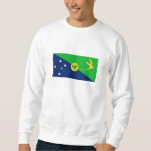 Weihnachtsinselflagge Sweatshirt (Vorderseite)