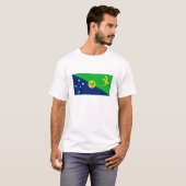 Weihnachtsinselflagge T-Shirt (Vorne ganz)