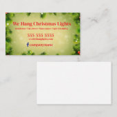 WeihnachtsinstallationsVisitenkarte Visitenkarte (Vorne/Hinten)