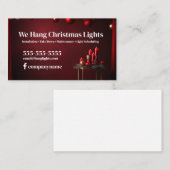 WeihnachtsinstallationsVisitenkarte Visitenkarte (Vorne/Hinten)