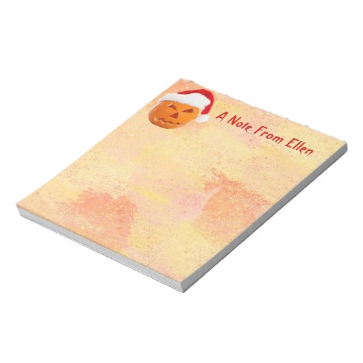 WeihnachtsJack-O-Lantern Notizblock (Rotiert)