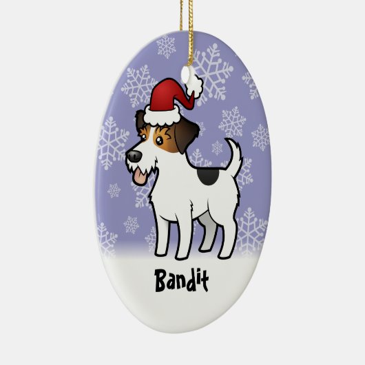 WeihnachtsJack-Russell-Terrier (addieren Sie Keramik Ornament (Rechts)