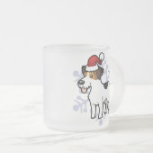 WeihnachtsJack-Russell-Terrier Mattglastasse (VorderseiteRechts)