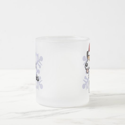 WeihnachtsJack-Russell-Terrier Mattglastasse (Mittel)