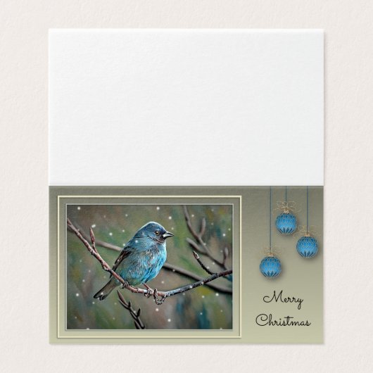 Weihnachtsjagd - Blau (Außenseite Aufgefaltet)