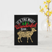 Weihnachtsjagd ist die wunderbarste Zeit Dee Karte (Gelbe Blume)