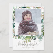 Weihnachtsjahr im Review-Foto Feiertagskarte (Vorderseite)