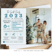 Weihnachtsjahr im Überblick Infografik Weihnachtsk Feiertagskarte