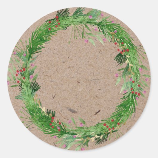 Weihnachtsjam Canning | Homemade Mason Jar Runder Aufkleber (Vorderseite)