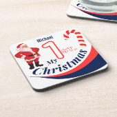 Weihnachtsjause "Mein 1. Weihnachten" Getränkeuntersetzer (Linke Seite)