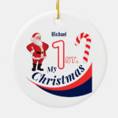 Weihnachtsjause "Mein 1. Weihnachten" Keramik Ornament (Hinten)