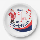 Weihnachtsjause "Mein 1. Weihnachten" Pappteller (Vorderseite)