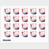 Weihnachtsjause "Mein 1. Weihnachten" Quadratischer Aufkleber (Blatt)