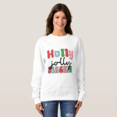 Weihnachtsjolly-Lehrer Sweatshirt (Vorne ganz)