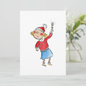 Weihnachtsjubeln Einladung (Stehend Vorderseite)