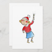 Weihnachtsjubeln Einladung (Vorne/Hinten)