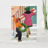 Weihnachtsjubeln Feiertagskarte (Vorderseite)