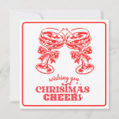 Weihnachtsjubeln und -geister feiertagskarte (Vorderseite)