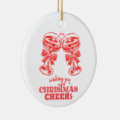 Weihnachtsjubeln und -geister keramik ornament (Rechts)