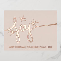 Weihnachtsjubiläum Blush Hand Lettering Pressed Fo