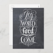 Weihnachtsjubiläum der Welt Feiertagspostkarte (Vorne/Hinten)