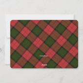 Weihnachtsjubiläum Geburtserklärung Feiertagskarte (Rückseite)